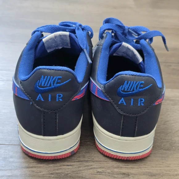Air Force 1 '07 Nike Dark Blue White Mens 8 Streetwear Athleisure Sporty - Picture 9 of 13